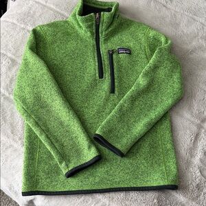 Patagonia Boys Fleece Jacket, Green, Small (7-8)